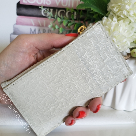 Authentic Pre-owned Yves Saint Laurent Cassandre Fragments Card Case - Picture 4 of 12